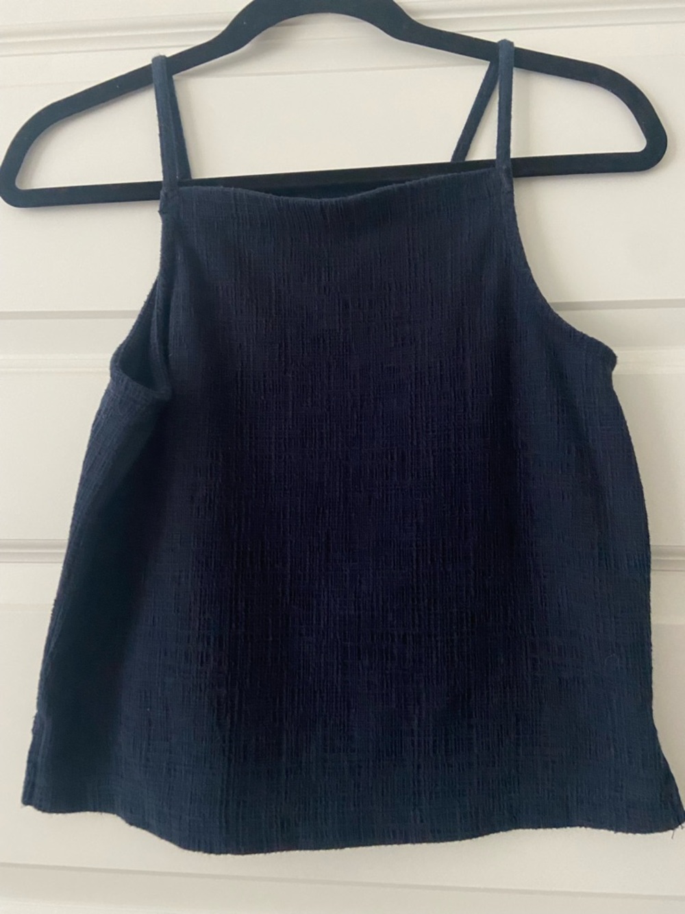 Madewell navy blue apron neck tank - XXS EUC
